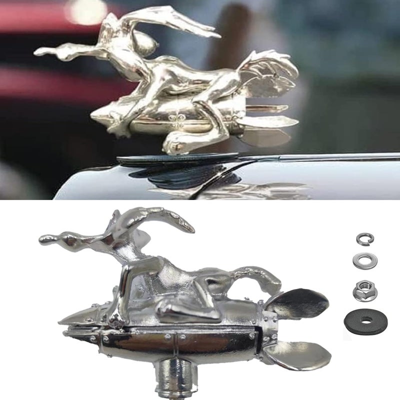 Rneswi Hood Ornaments for Vehicles Coyote Hood Ornament Made of Alloy for All Types of Cars Hoods Motorcycle Styling - Image 1